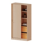 Schiebetürenschrank, 5 OH, 2 Schiebetüren, abschließbar, B/H/T 120x190x40cm 